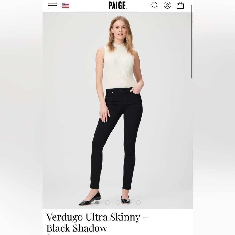 Paige - Verdugo Ultra Skinny Black Jeans